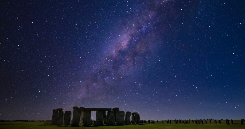 Stonehenge at night